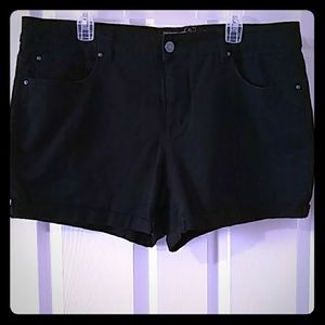 Black Jean Shorts